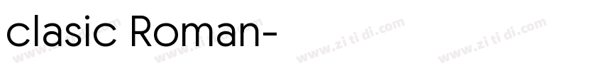 clasic Roman字体转换